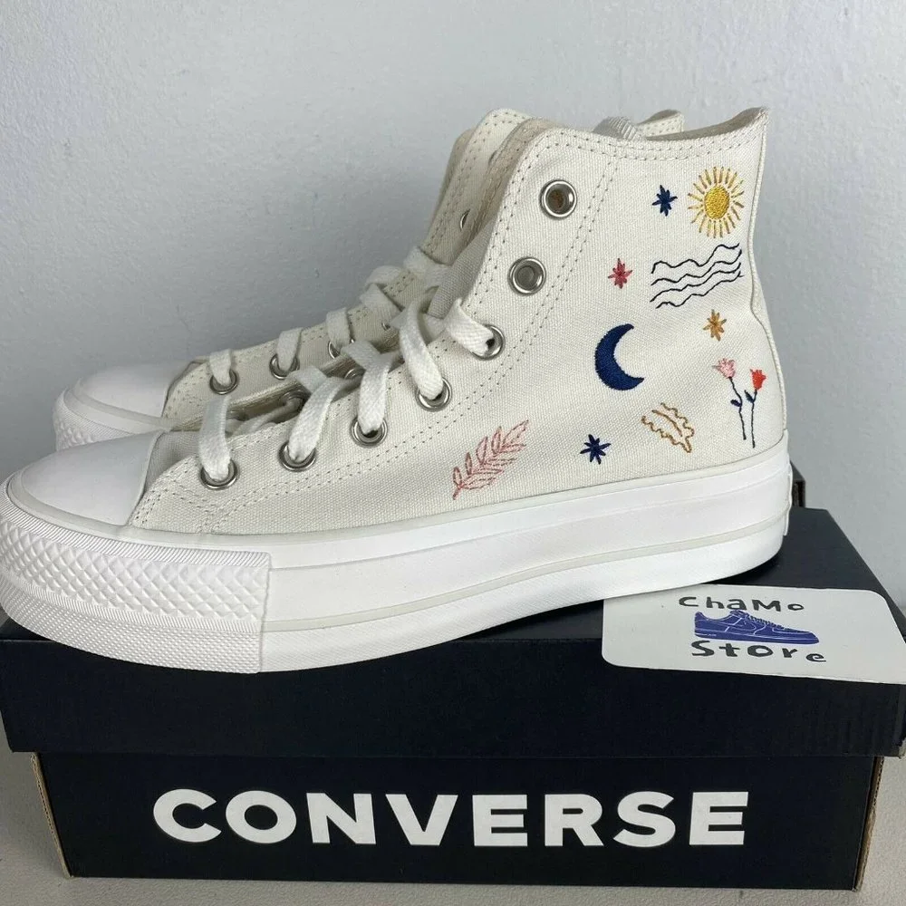 Converse Women’s Chuck Star It's Okay To Wander Platform - Picture 3 of 10